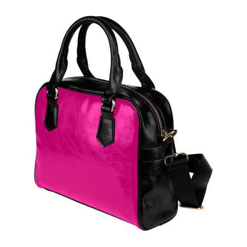 Hot Pink Happiness Shoulder Handbag (Model 1634)