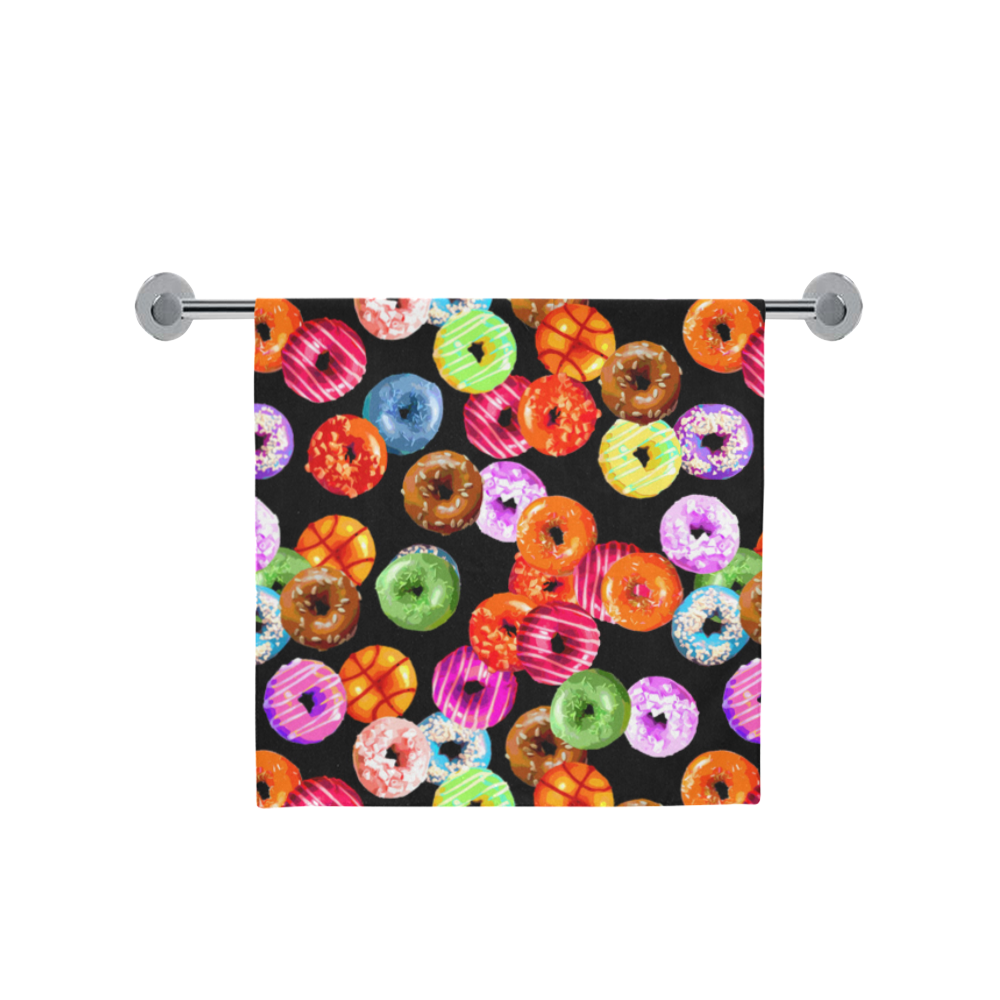 Colorful Yummy DONUTS pattern Bath Towel 30"x56"