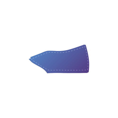 Blue Blush Men's Slip-on Canvas Shoes (Model 019)