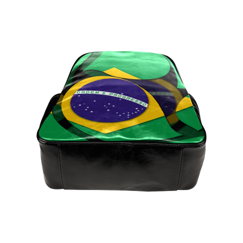 The Flag of Brazil Multi-Pockets Backpack (Model 1636)