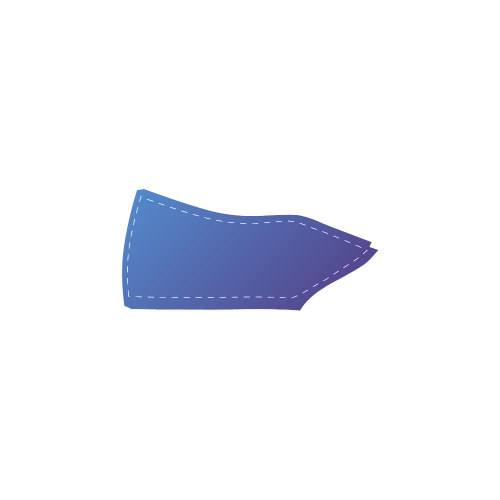 Blue Blush Men's Slip-on Canvas Shoes (Model 019)