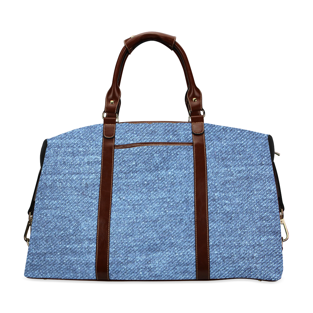 Classic Denim Blue Classic Travel Bag (Model 1643)