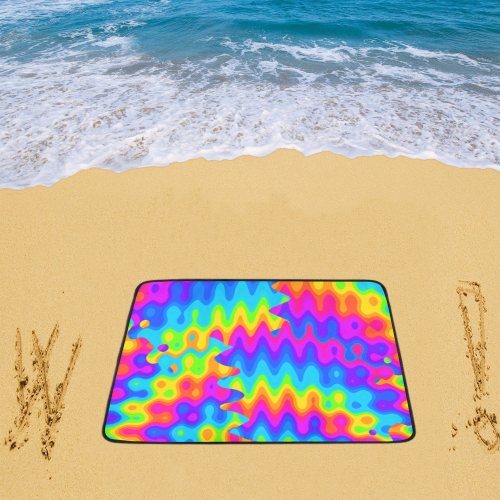 Amazing Acid Rainbow Beach Mat 78"x 60"