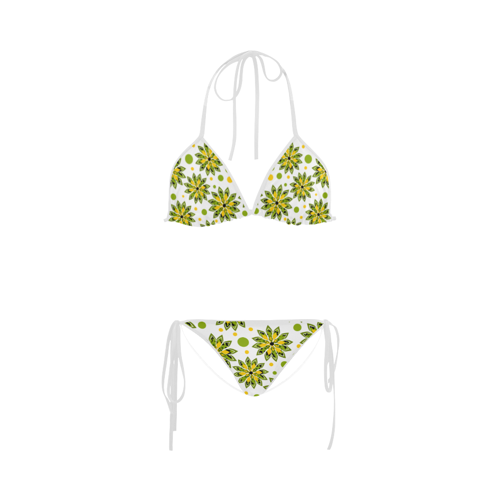 Jungle flowers Custom Bikini Swimsuit