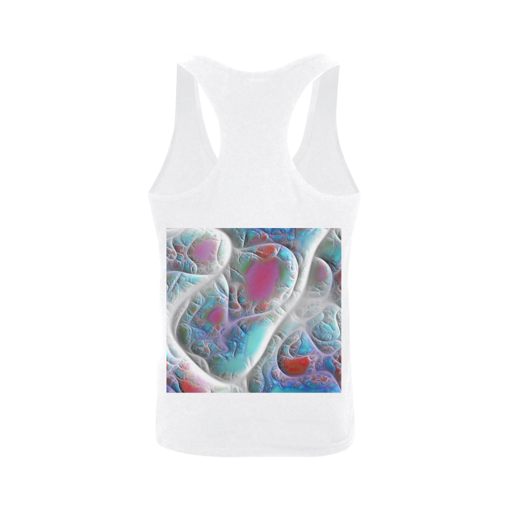 Blue & White Quilt, Abstract Delight Men's I-shaped Tank Top (Model T32)
