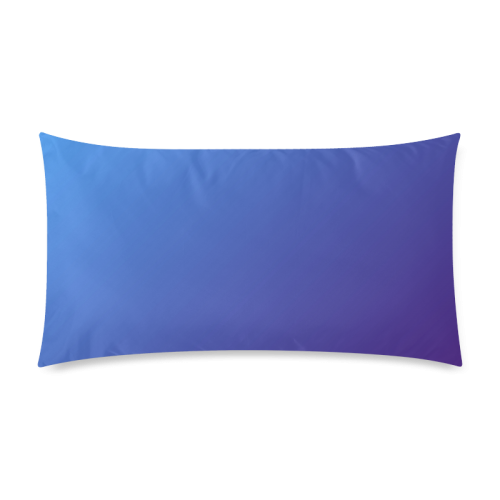 Blue Blush Custom Rectangle Pillow Case 20"x36" (one side)