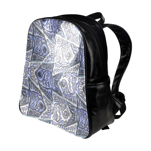 Fish Tessellation Multi-Pockets Backpack (Model 1636)