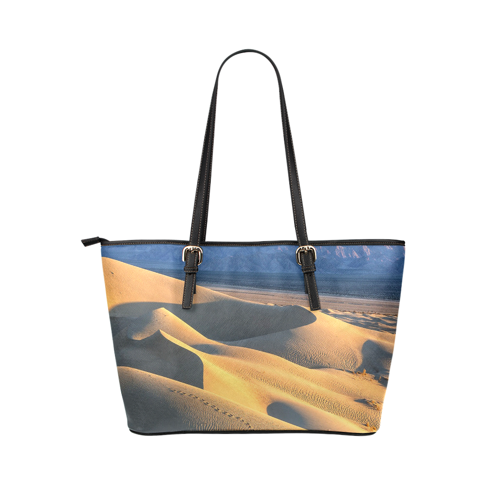 Sand Dune Adventure Leather Tote Bag/Small (Model 1651)