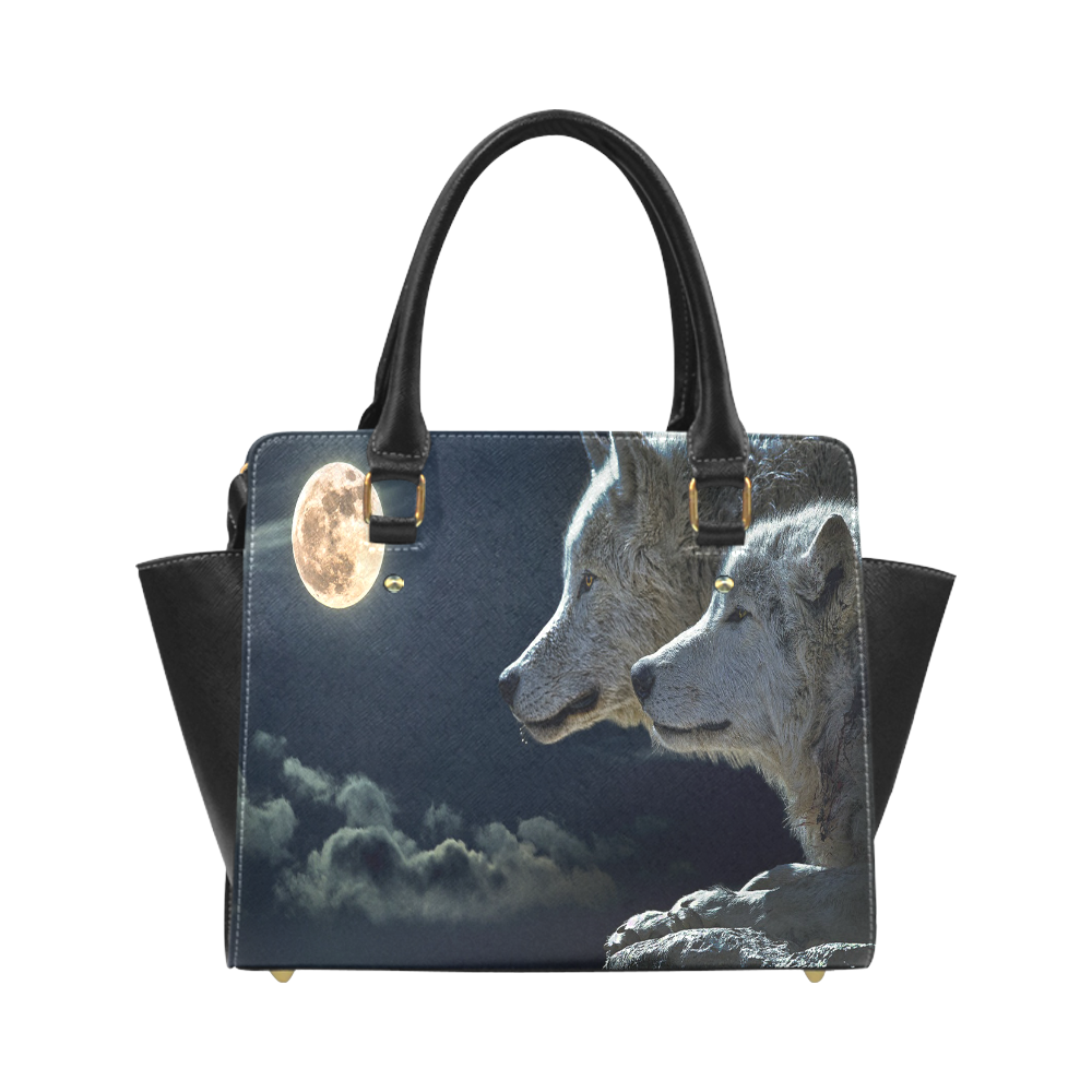 Wolven Love By The Light Of The Moon Classic Shoulder Handbag (Model 1653)