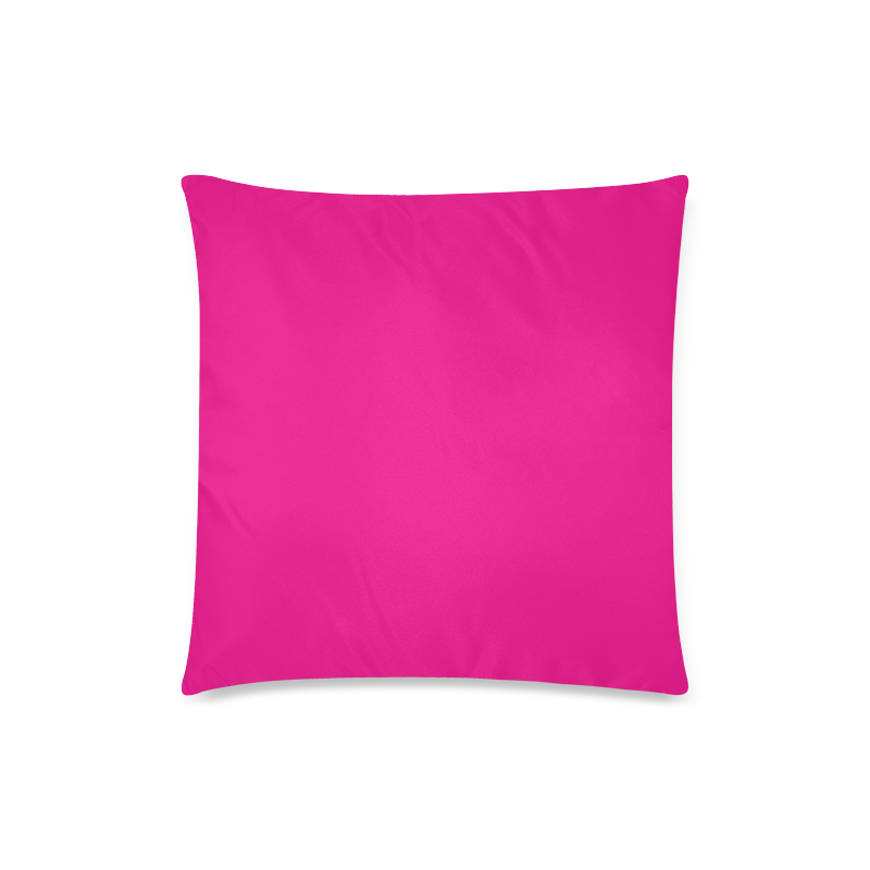 Hot Pink Happiness Custom Zippered Pillow Case 18"x18"(Twin Sides)