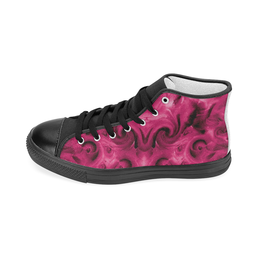 roses Women's Classic High Top Canvas Shoes (Model 017)