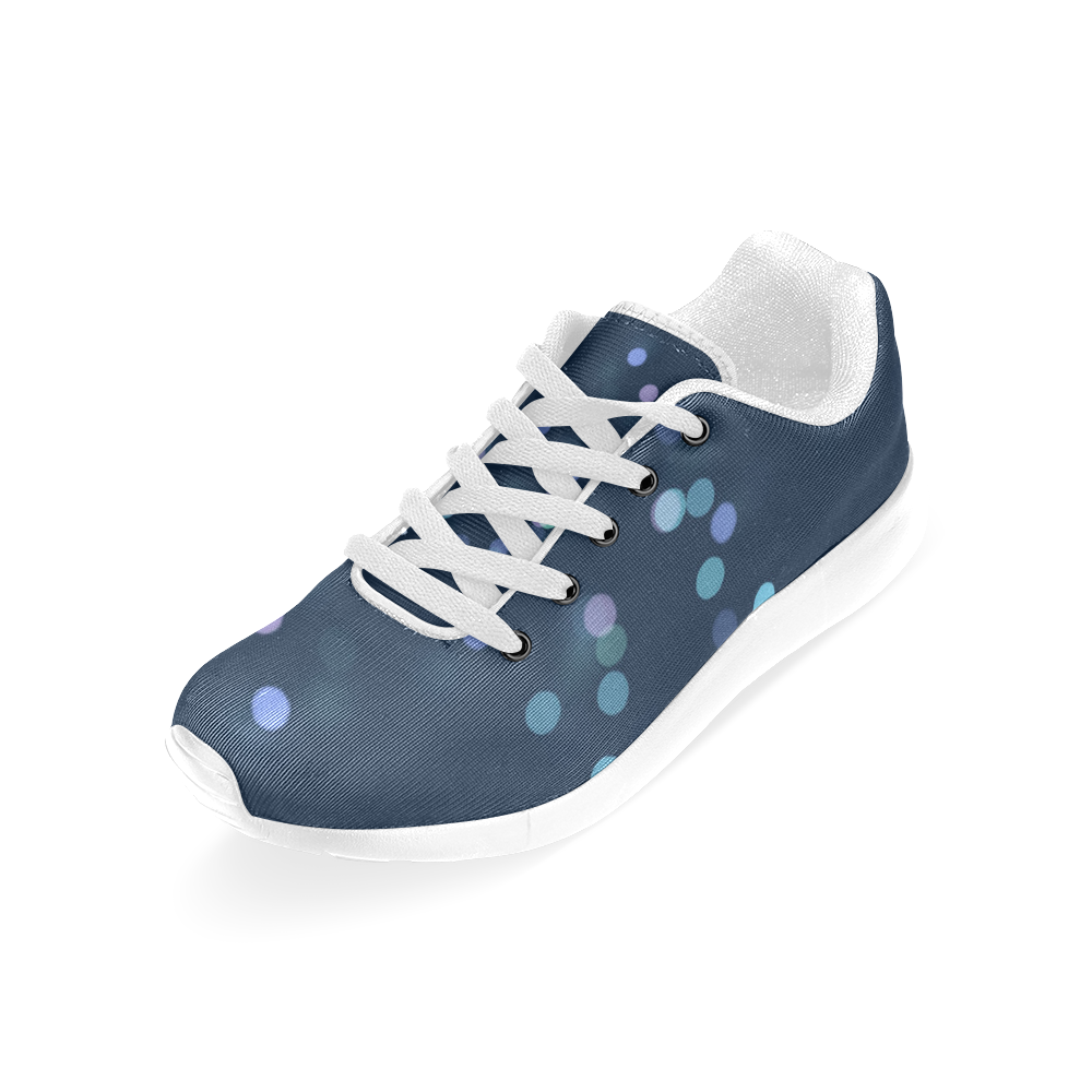 blue bokeh Women’s Running Shoes (Model 020)
