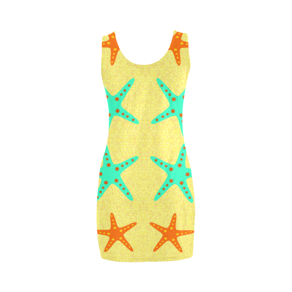 Starfish on the beach Medea Vest Dress (Model D06)