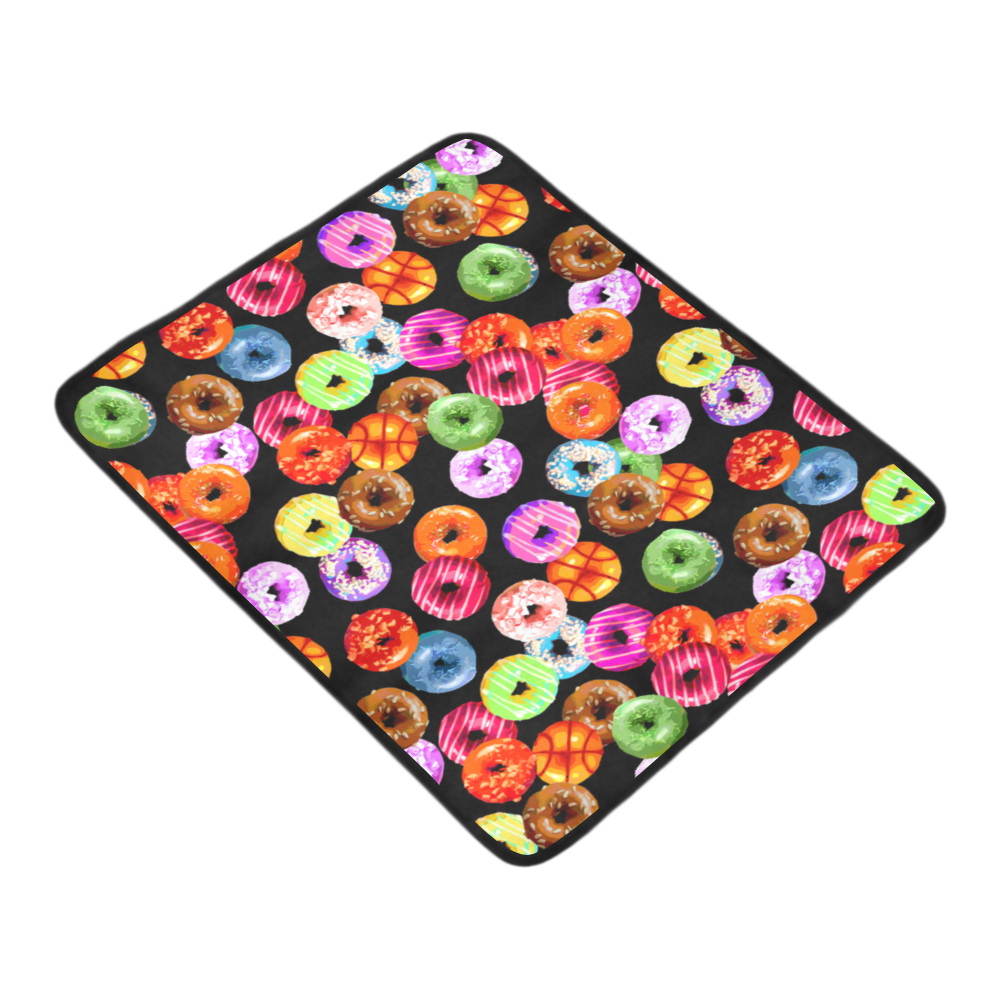Colorful Yummy DONUTS pattern Beach Mat 78"x 60"