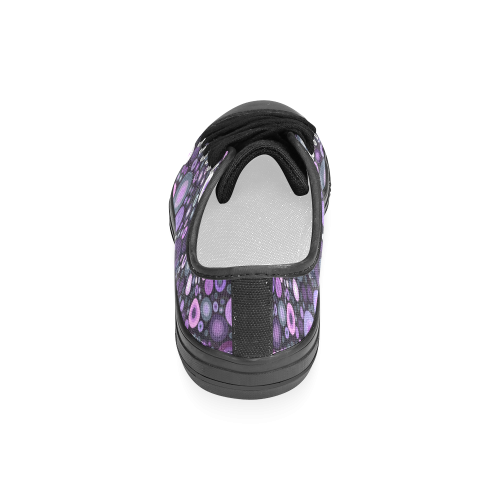 Lavender Bubbles At Midnight Women's Classic Canvas Shoes (Model 018)