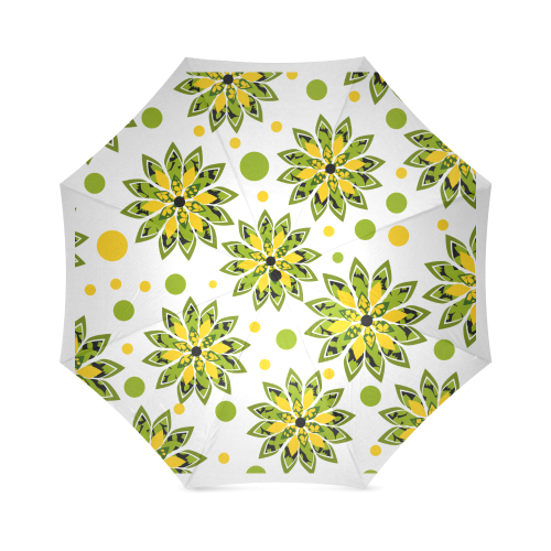 Tropical flowers Foldable Umbrella (Model U01)