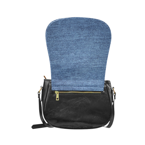 Classic Denim Blue Classic Saddle Bag/Small (Model 1648)