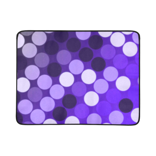 Purple Spots Beach Mat 78"x 60"