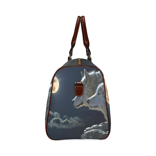 Wolven Love By The Light Of The Moon Waterproof Travel Bag/Large (Model 1639)