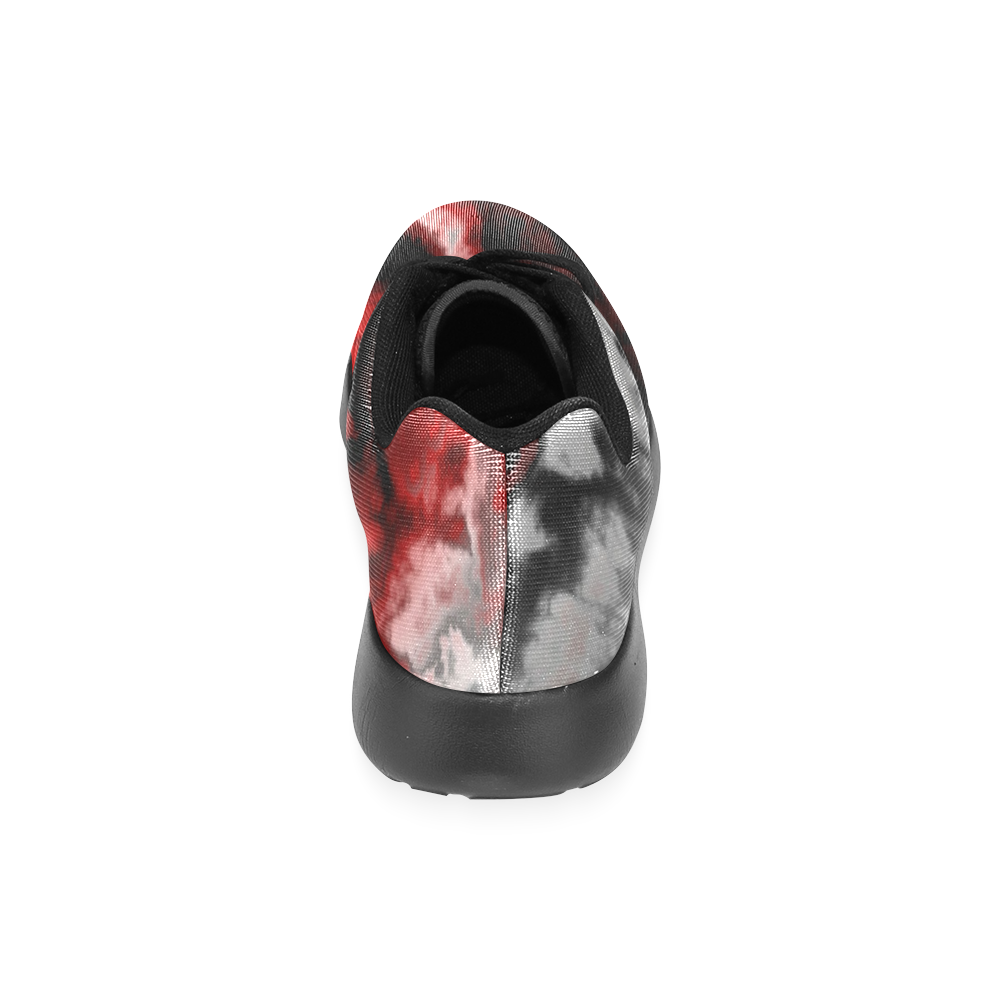 black gray white red 2 Women’s Running Shoes (Model 020)