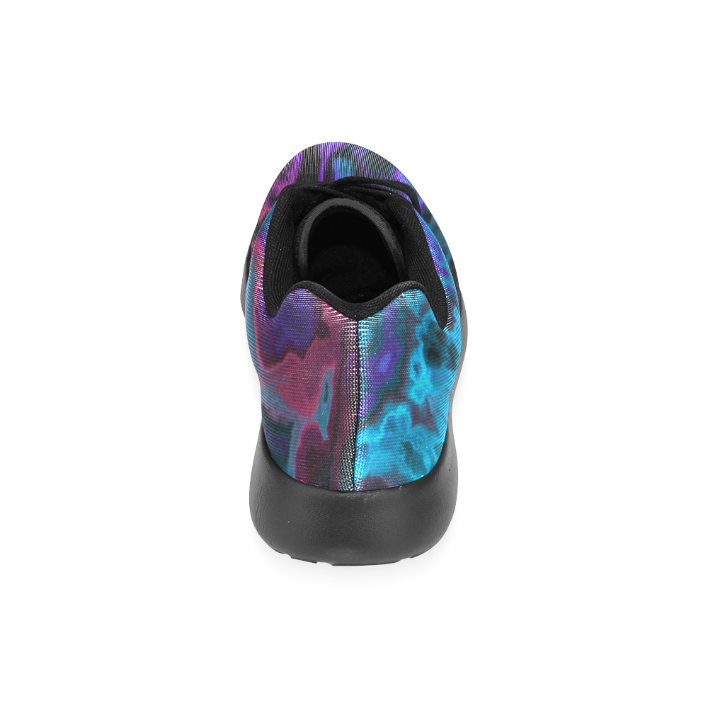 black blue pink purple abstract Women’s Running Shoes (Model 020)