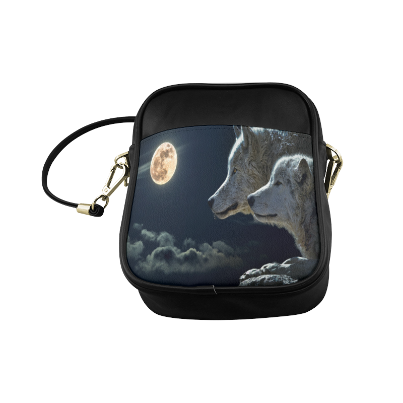 Wolven Love By The Light Of The Moon Sling Bag (Model 1627)