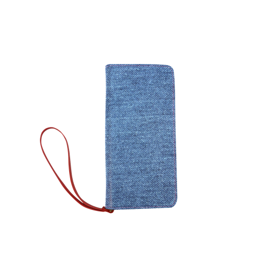 Classic Denim Blue Women's Clutch Wallet (Model 1637)