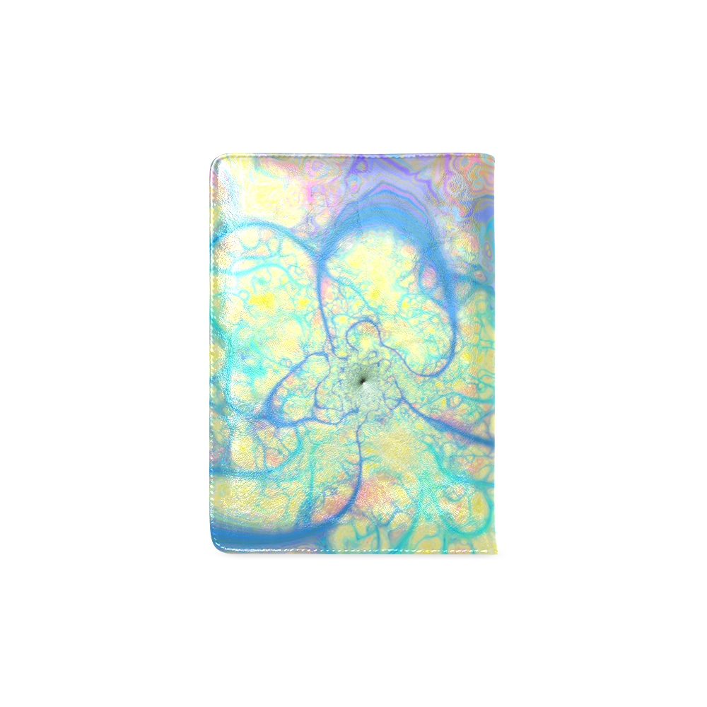 Blue Angel, Abstract Cosmic Azure Lemon Custom NoteBook A5