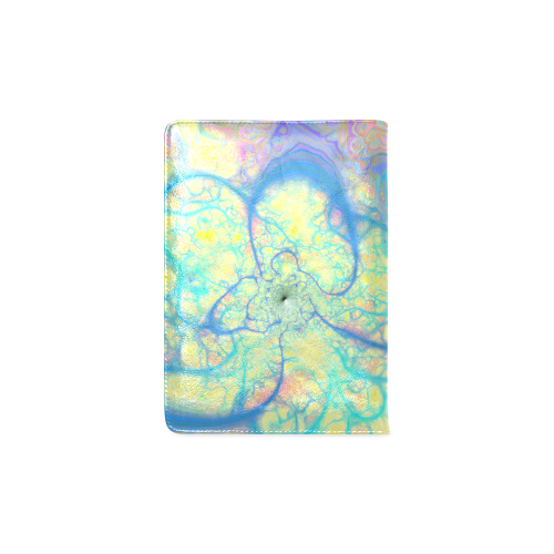 Blue Angel, Abstract Cosmic Azure Lemon Custom NoteBook A5