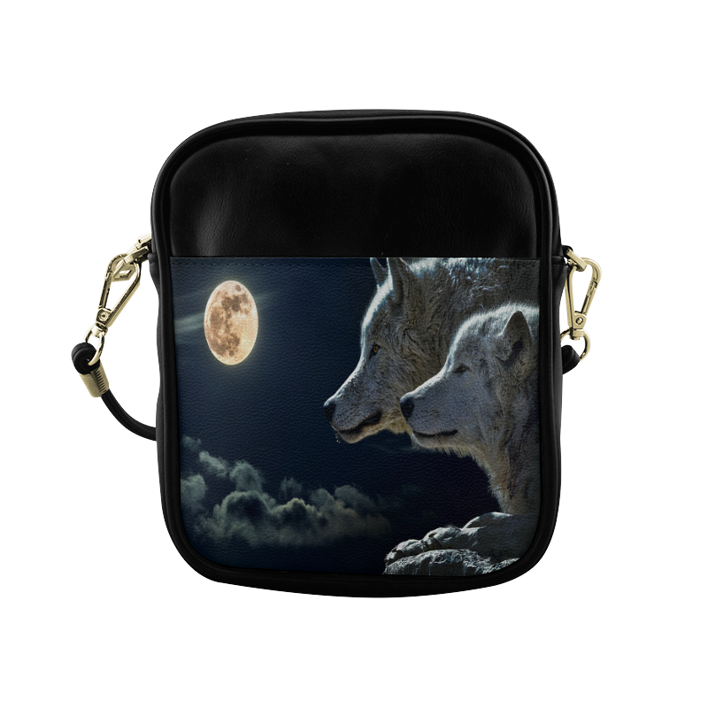 Wolven Love By The Light Of The Moon Sling Bag (Model 1627)