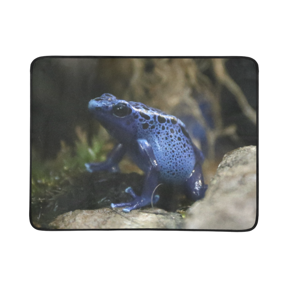 Blue Poison Arrow Frog Beach Mat 78"x 60"