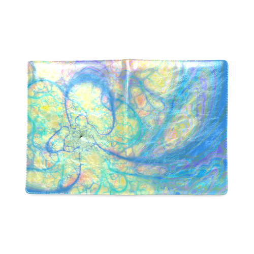 Blue Angel, Abstract Cosmic Azure Lemon Custom NoteBook B5