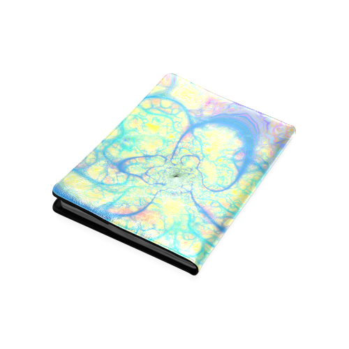 Blue Angel, Abstract Cosmic Azure Lemon Custom NoteBook B5