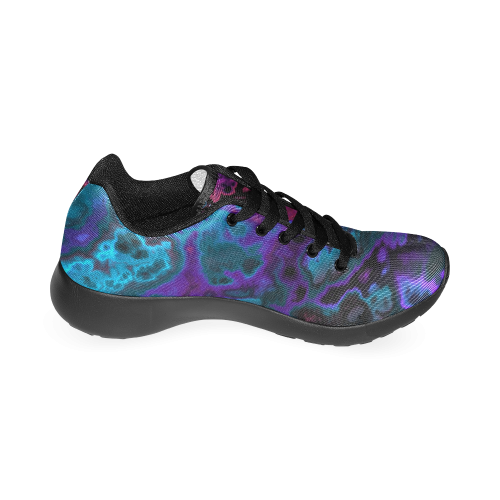black blue pink purple abstract Women’s Running Shoes (Model 020)