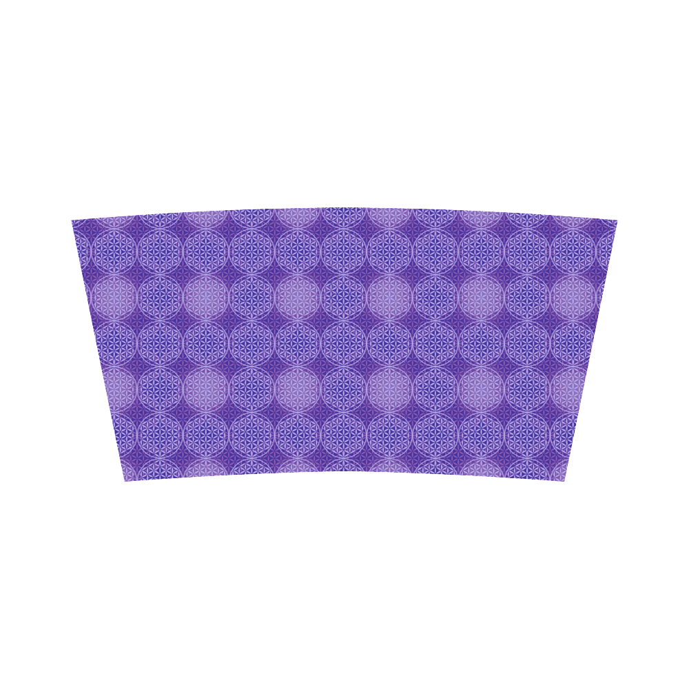FLOWER OF LIFE stamp pattern purple violet Bandeau Top