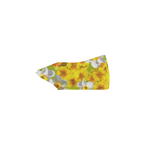 Daffodil Surprise Women's Unusual Slip-on Canvas Shoes (Model 019)