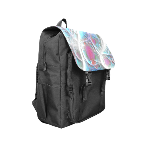Blue & White Quilt, Abstract Delight Casual Shoulders Backpack (Model 1623)