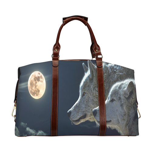 Wolven Love By The Light Of The Moon Classic Travel Bag (Model 1643)