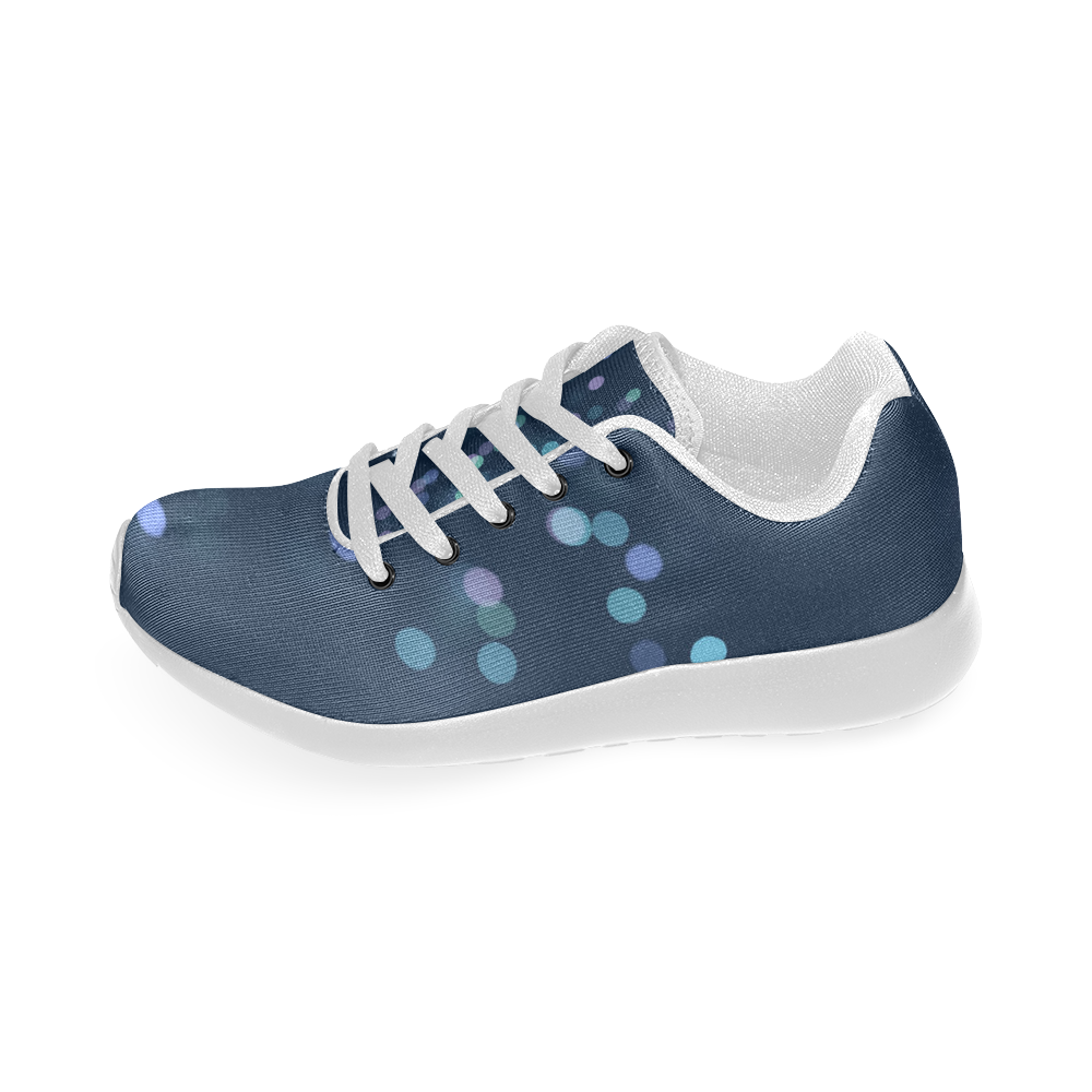 blue bokeh Women’s Running Shoes (Model 020)