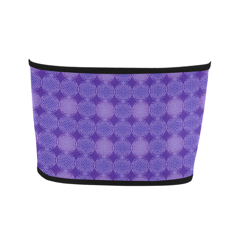 FLOWER OF LIFE stamp pattern purple violet Bandeau Top