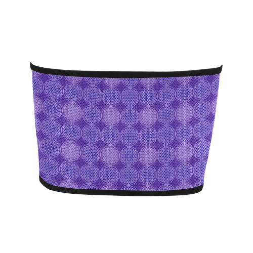 FLOWER OF LIFE stamp pattern purple violet Bandeau Top