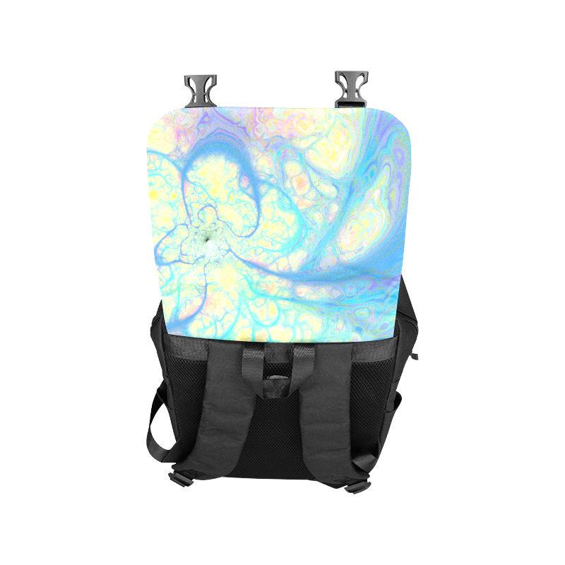 Blue Angel, Abstract Cosmic Azure Lemon Casual Shoulders Backpack (Model 1623)