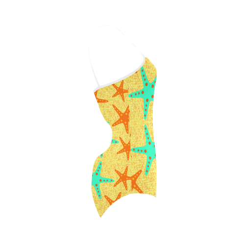 Starfish at the beach Strap Swimsuit ( Model S05)