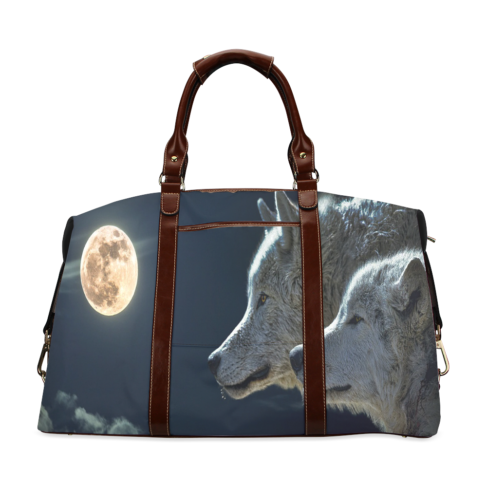 Wolven Love By The Light Of The Moon Classic Travel Bag (Model 1643)