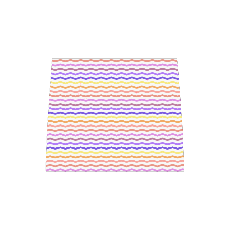 Colorfull Zig Zag Pattern Chevron White Boston Handbag (Model 1621)