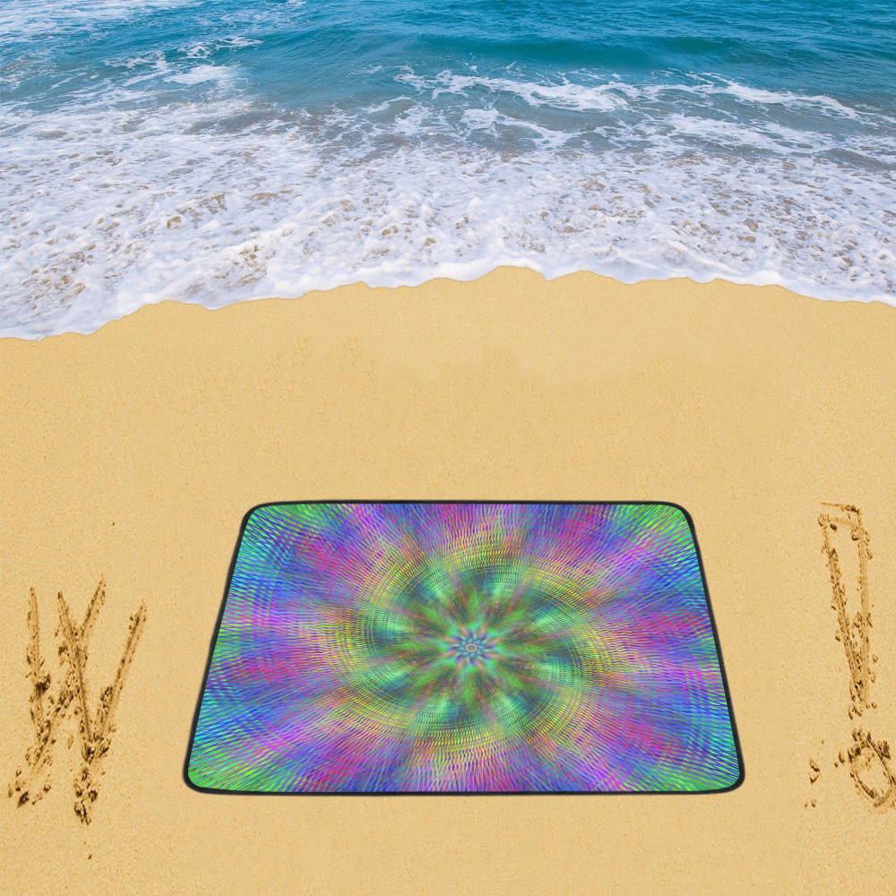 swirl20160601 Beach Mat 78"x 60"