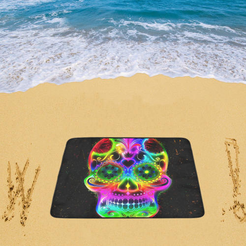 Skull20160604 Beach Mat 78"x 60"