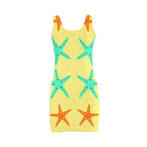 Starfish on the beach Medea Vest Dress (Model D06)