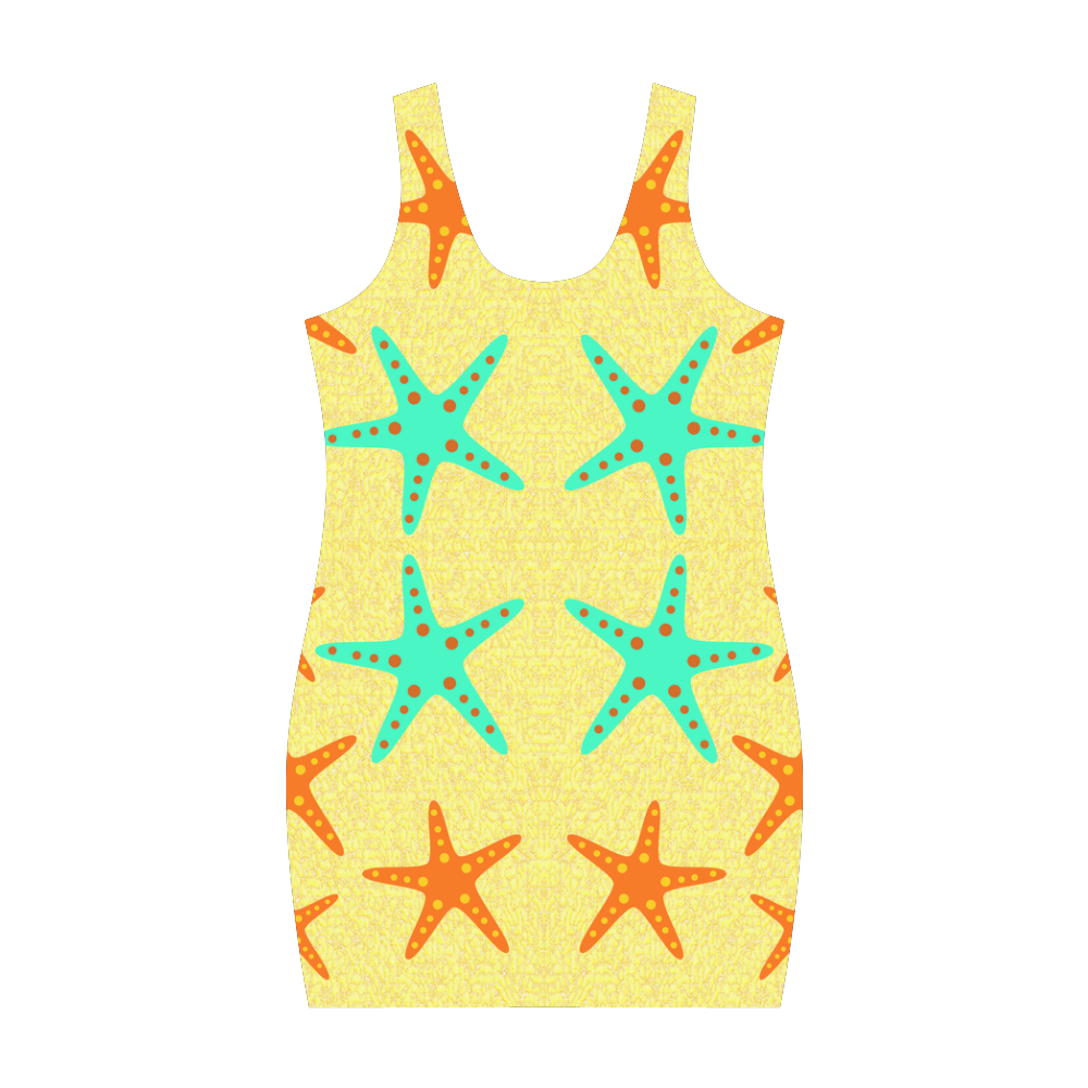 Starfish on the beach Medea Vest Dress (Model D06)