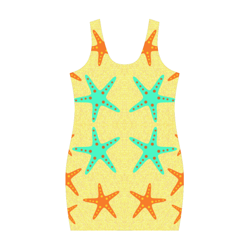 Starfish on the beach Medea Vest Dress (Model D06)